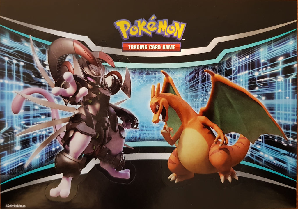 Sticker Sheet - Armored Mewtwo Charizard - New, Unused