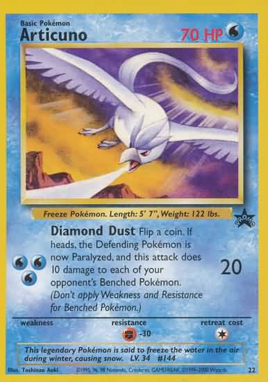 Articuno - 22 - Black Star Promo