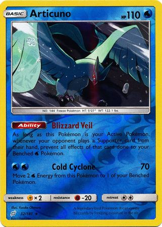Articuno - 32/181 - Holo Rare Reverse Holo