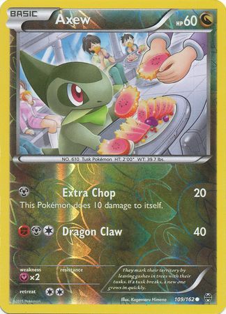 Axew - 109/162 - Common Reverse Holo