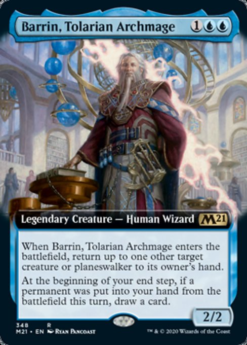 Barrin, Tolarian Archmage - 348/274 - Rare Extended Art