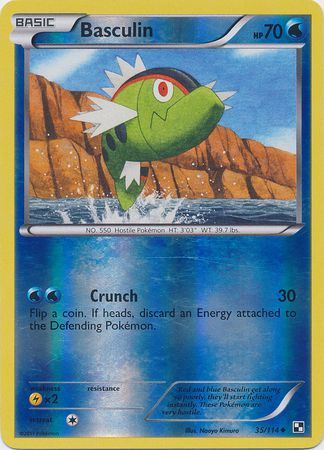 Basculin - 35/114 - Uncommon Reverse Holo