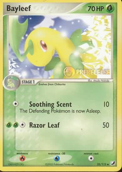 Bayleef Pre-Release - 35/115 - Uncommon