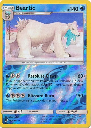 Beartic - 62/214 - Uncommon Reverse Holo