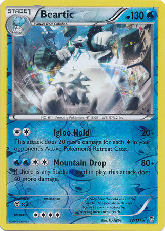 Beartic - 22/111 - Uncommon Reverse Holo