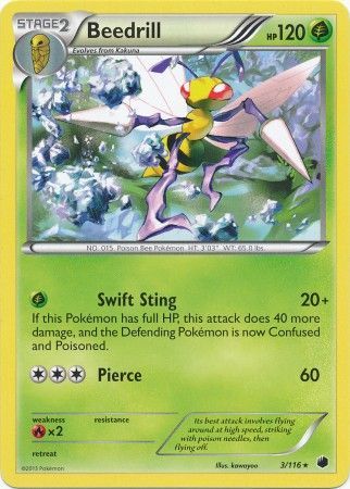 Beedrill - 3/116 - Rare