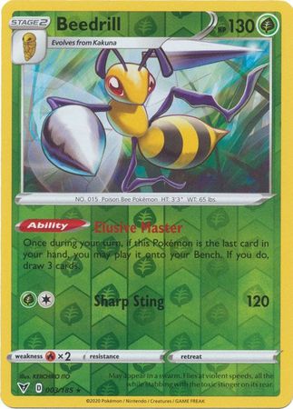 Beedrill - 3/185 - Rare Reverse Holo