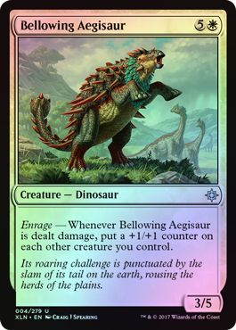 Bellowing Aegisaur - 4/279 - Uncommon FOIL