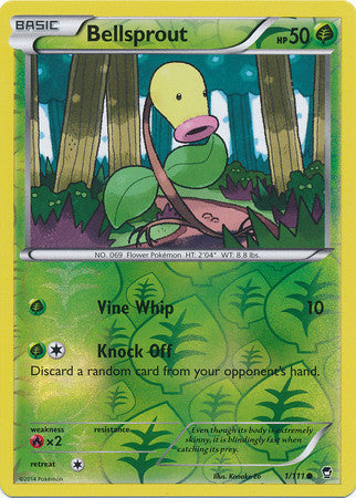 Bellsprout - 1/111 - Common Reverse Holo