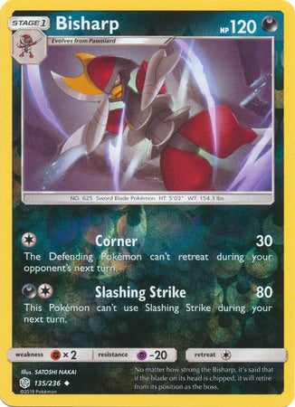Bisharp - 135/236 - Uncommon Reverse Holo