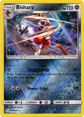 Bisharp - 105/181 - Rare Reverse Holo