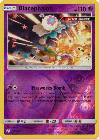 Blacephalon - 104/236 - Holo Rare Reverse Holo