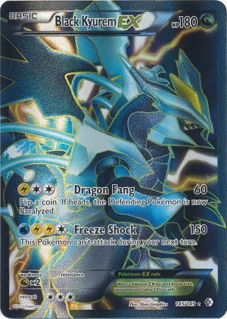 Black Kyurem EX Full Art - 145/149 - Ultra Rare