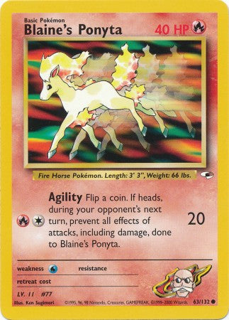 Blaine's Ponyta - 63/132 - Common