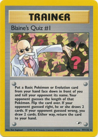 Blaine's Quiz #1 - 97/132 - Rare