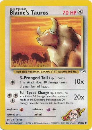 Blaine's Tauros - 64/132 - Common