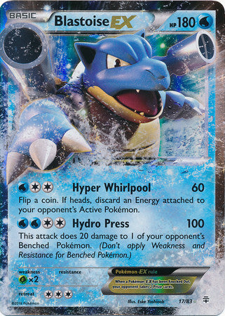 Blastoise Ex - 17/83 - Ultra Rare