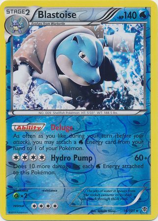 Blastoise - 16/101 - Holo Rare Reverse Holo