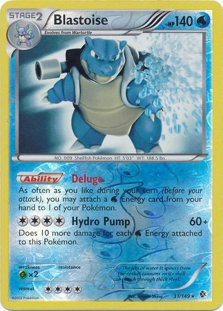 Blastoise - 31/149 - Holo Rare Reverse Holo
