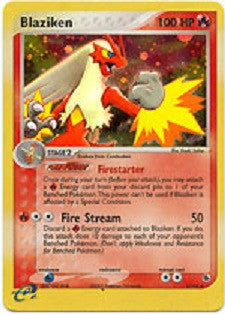 Blaziken - 3/109 - Holo Rare - No 'E' Symbol - Played