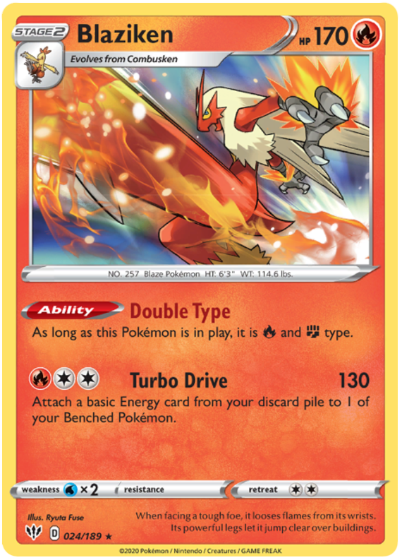 Blaziken - 24/189 - Holo Rare