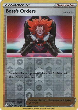 Boss's Order - 58/72 - Rare Reverse Holo