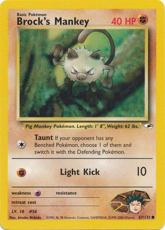 Brock's Mankey - 67/132 - Common