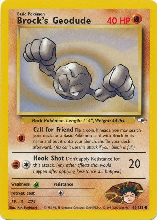 Brock's Geodude - 66/132 - Common