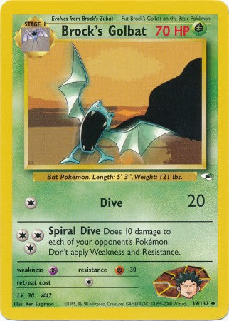 Brock's Golbat - 39/132 - Uncommon