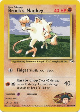 Brock's Mankey - 68/132 - Common