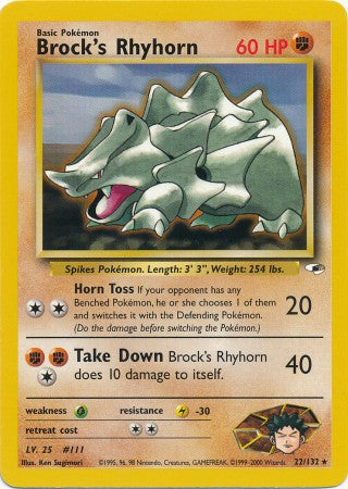 Brock's Rhyhorn - 22/132 - Rare