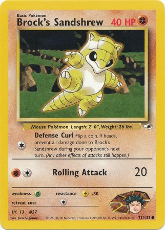 Brock's Sandshrew - 71/132 - Common