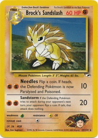 Brock's Sandslash - 23/132 - Rare