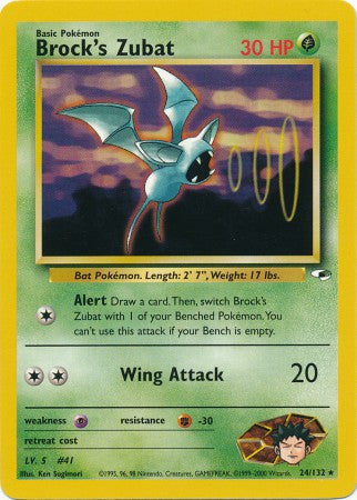 Brock's Zubat - 24/132 - Rare