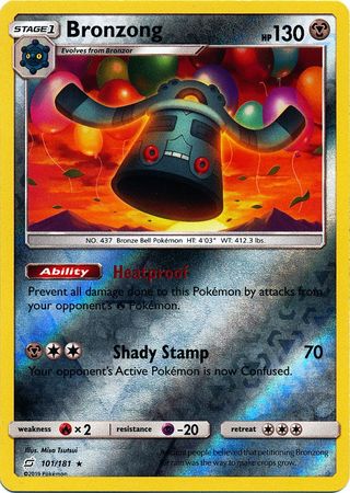 Bronzong - 101/181 - Rare Reverse Holo
