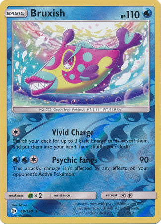 Bruxish - 48/149 - Rare Reverse Holo