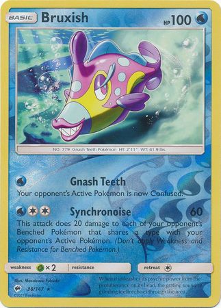 Bruxish - 38/147 - Rare Reverse Holo