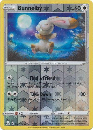 Bunnelby - 214/264 - Common Reverse Holo