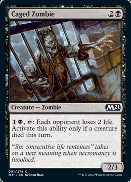 Caged Zombie - 91/274 - Common Foil