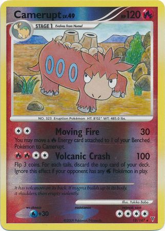 Camerupt - 18/147 - Rare Reverse Holo
