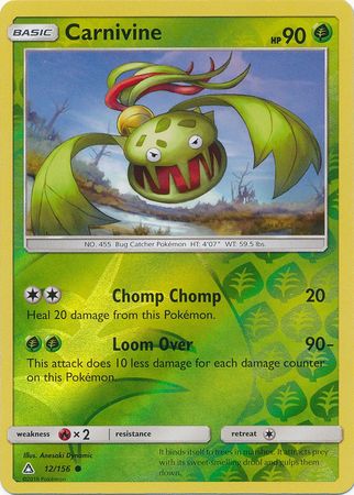 Carnivine - 12/156 - Common Reverse Holo