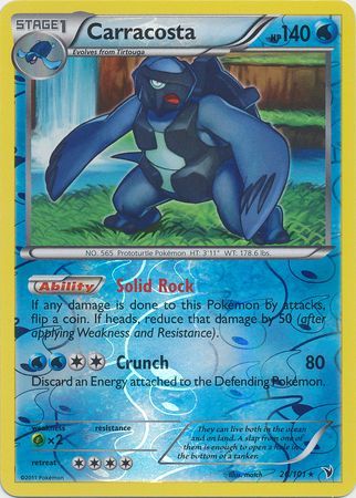 Carracosta - 26/101 - Rare Reverse Holo
