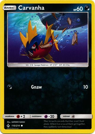 Carvanha - 110/214 - Common Reverse Holo