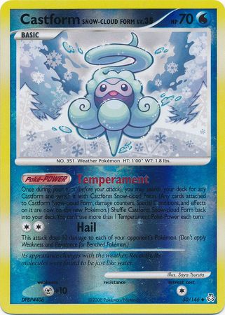 Castform Snow-Cloud Form - 50/146 - Uncommon Reverse Holo