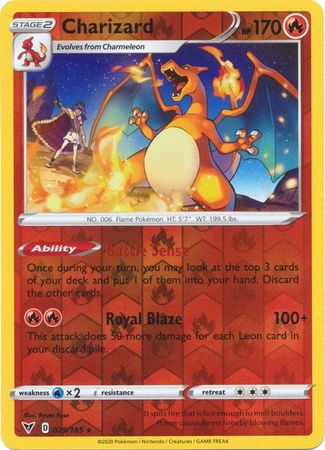 Charizard - 25/185 - Rare Reverse Holo