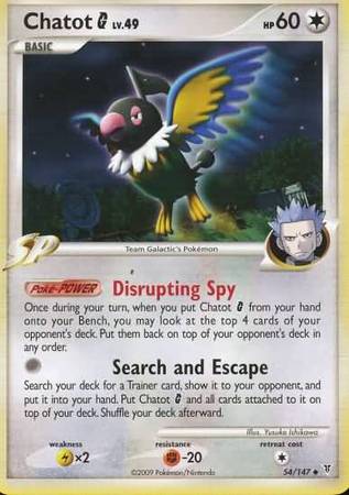 Chatot G - 54/147 - Uncommon