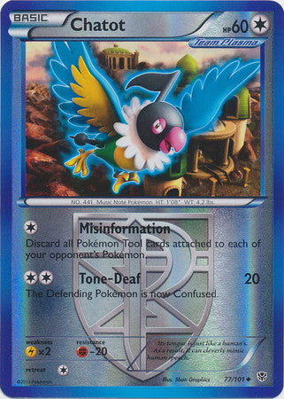 Chatot - 77/101 - Uncommon Reverse Holo