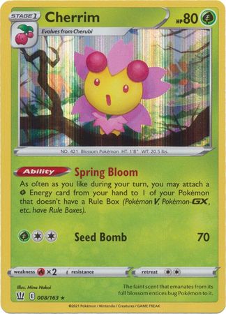 Cherrim - 8/163 - Non-Holo Rare Theme Deck