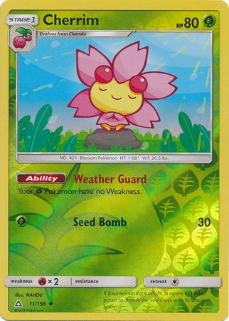 Cherrim - 11/156 - Uncommon Reverse Holo