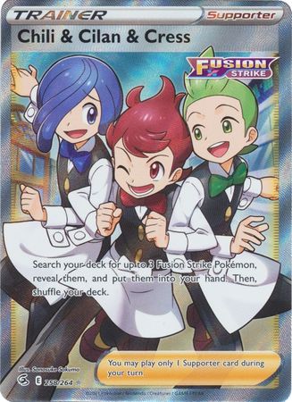 Chili & Cilan & Cress Full Art - 258/264 - Ultra Rare